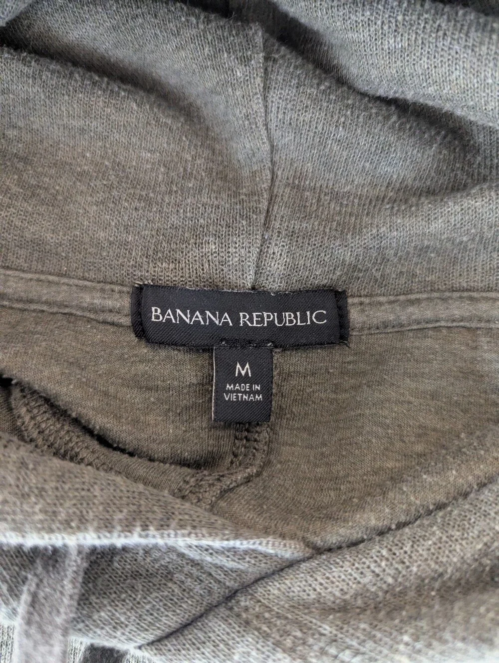 Banana Republic Double-Knit Pullover Hoodie - Exploration Green